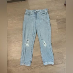 Mid Rise Boyfriend Jeans